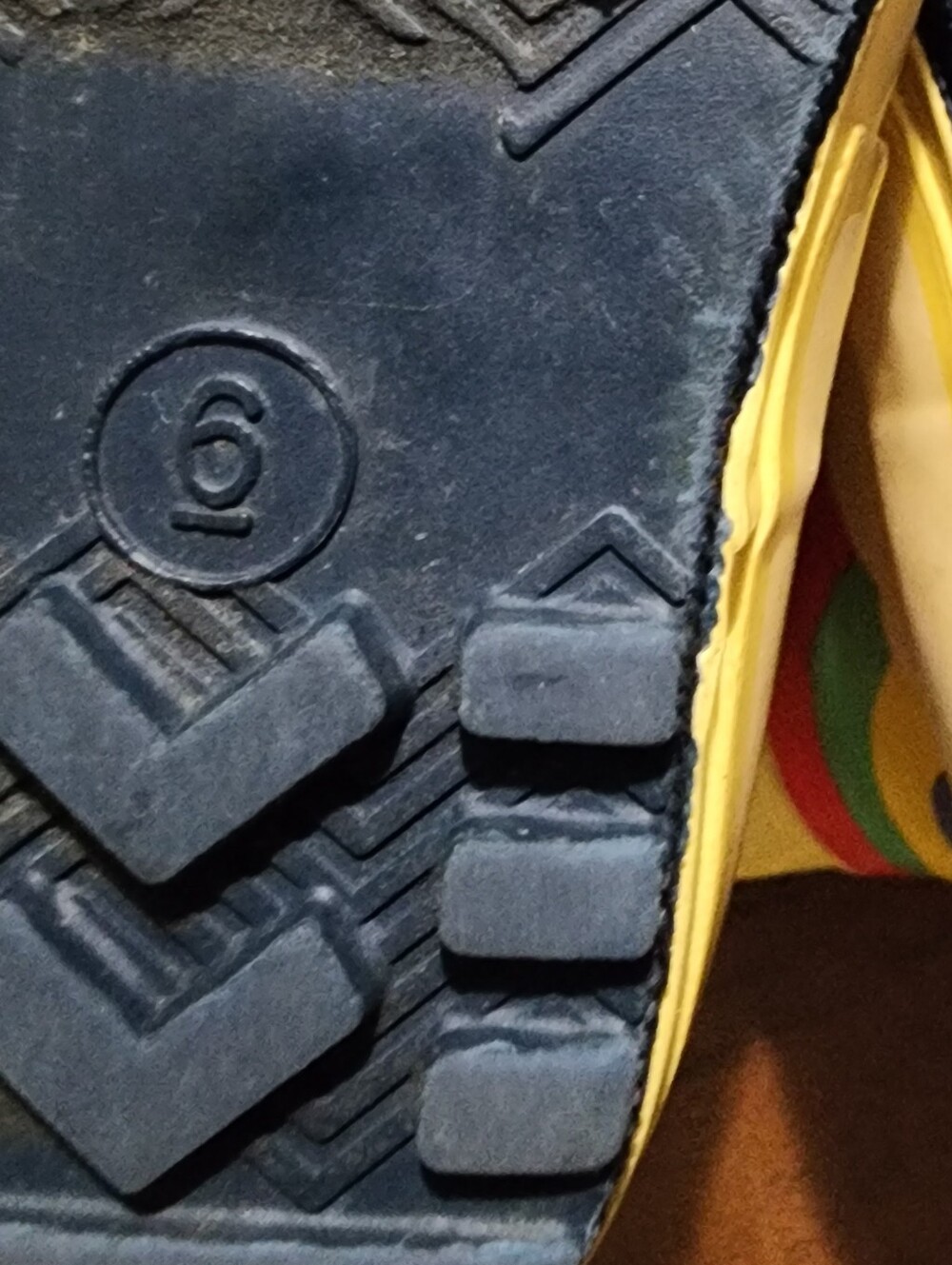 Children's Yellow Rain Boots with Rainbow & Sun - Picture 6 of 8